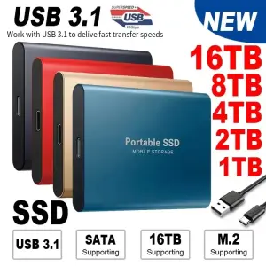 High speed 1TB SSD 2TB portable external expansion upgrade Solid state drive USB3.1 500GB interface Laptop mobile hard drive