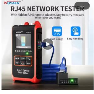 KCM-Noyafa NF-916 4 in 1 Fiber Optical Power Meter Visual Fault Locator VFL REF FC SC ST Rj45 Fiber Optic Cable Tester Network Tools