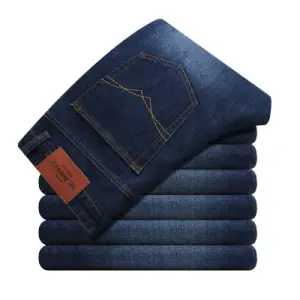 KCM-wholesale Jeans for men, straight men, business, waist, leisure, loose, big, thin, long trousers.