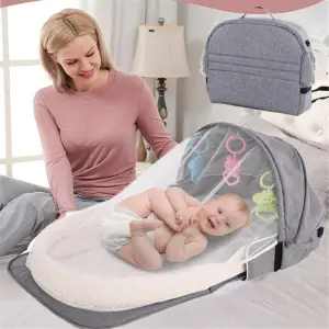 Maternity Bag Kit Diaper Bags with Sleeping Bed Baby Nappy Bag Mommy Bag Travel Beds Backpack Maternity Hospital Bags Crib Bag