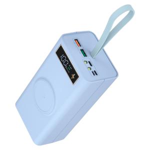 KCM-21x18650 Power Bank Case Wireless Fast Charge PD3.0 QC4.0 For Phone Charging No Soldering Push-pull DIY Battery Storage Boxes