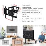 KCM-AdoreMall Retractable TV Wall Mount Bracket Wall Stand Adjustable Mount Arm Fit for Plasma Flat LED TV