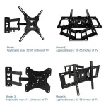 KCM-AdoreMall Retractable TV Wall Mount Bracket Wall Stand Adjustable Mount Arm Fit for Plasma Flat LED TV