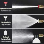 KCM-Wireless High Pressure Car Wash Washer Gun 20000mAh Foam Generator Water Gun Spray Cleaner Car Washing Machine 300W 60Bar