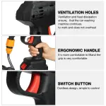 KCM-1500W Cordless High Pressure Cleaner Washer Spray Water Gun Car Wash Pressure Water Cleaning Machine for Makita 18V Battery