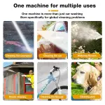 KCM-1500W Cordless High Pressure Cleaner Washer Spray Water Gun Car Wash Pressure Water Cleaning Machine for Makita 18V Battery