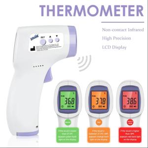 Non Contact Infrared LED Digital Forehead Measurement for Adult Child Body Temperature Gun Quick Heating Thermometer Oximeter