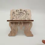 KCM-Wooden Eid' Al-Fitr Islamic Book Shelf Bible Frame Kuran Quran Koran Holy Book Stand Holder Shelf Rehal for Islam Home Decor
