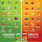 KCM-Fruits and Vegetables Capsules (Fruits Nature Capsules) with Vitamins
