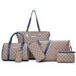 6pcs Underarm Bag Luxury Designer Women Shopper Ladies Hand Bag Handbag Tote Bag Multi Piece Set Women's Multi-piece Bag Handbag