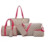 6pcs Underarm Bag Luxury Designer Women Shopper Ladies Hand Bag Handbag Tote Bag Multi Piece Set Women's Multi-piece Bag Handbag