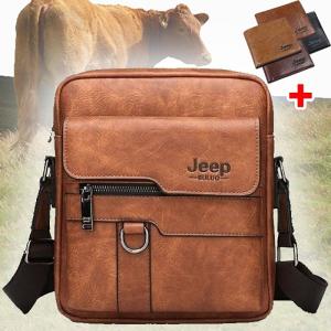 2023 Classic Men's Leather Bag Business Shoulder Bag Leather Messenger Bag Casual Bag Document Bag Briefcase Men's Messenger Bag