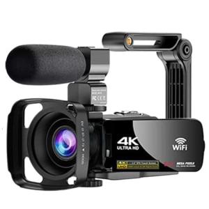 Touch screen high-definition 4K camera 56MP digital camera WIFI with microphone 56 megapixel handheld DV