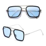 KCM-Retro Vintage Designer Steam Punk Pilot Sunglasses Iron Man 3 TONY Stark Sun Glasses Men Gothic Rossi Coating