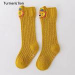KCM-1 Pairs Baby Summer Thin Mesh Long Socks Newborn Girls Cotton Knee High Socks Mosquito Proof Socks For Infants Cute Animals