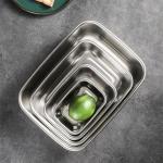 304 Stainlesss Steel Leak Proof Picnic Box Lunch Box with Lid Bento Box Food Storage Containers For Kids Portable Food Bento Box