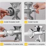 Meat Walnut Grinder Aluminum Alloy Manual Food Shredder Multifunction Vegetables Onions Chopper Kitchen Tools Food Processor