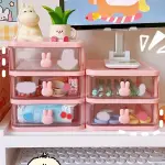 Little Rabbit Desktop Storage and Sorting Box Transparent Drawer Essential Student Dormitory Cosmetics Storage Box