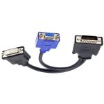 KCM-20CM DMS-59 to DVI vga Cable DMS59 Splitter DMS 59 male to 1 x DVI 24+5 DVI-I & 1x VGA female Monitor adapter Splitter Y Cable
