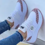 Women Wedges Sneakers Lace-Up Breathable Sports Shoes Casual Platform Female Footwear Ladies Vulcanized Shoes