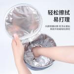 KCM-Extra Large Cylinder Insulated Lunch Box Inner Aluminium Foil Lunch Box Portable Round Insulated Bag Work Meal Insulation