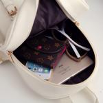KCM-New Large Capacity Versatile Elegant Mother and Child Bag Fashion Korean PU Women's Fashion Backpack Shoulder Bag