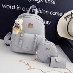 KCM-New Large Capacity Versatile Elegant Mother and Child Bag Fashion Korean PU Women's Fashion Backpack Shoulder Bag