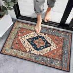 KCM-Entrance mat, Persian retro mat, entrance foyer, kitchen, absorbent anti slip mat, toilet mat