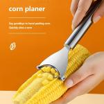KCM-Stainless Steel Corn Planer Ergonomic Handle Corn Peeler Peel Separate & Enjoy Fresh Corn with Minimal Effort