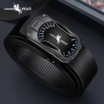 KCM-Luxury Leather Casual Belts for Men Strap Male Metal Automatic B Buckle Fashion Belt