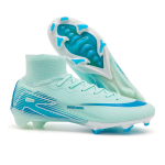 KCM-Men's New high top sports football shoes long nail football shoes TF nail breaking special training shoes football men's shoes