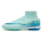 KCM-Men's New high top sports football shoes long nail football shoes TF nail breaking special training shoes football men's shoes