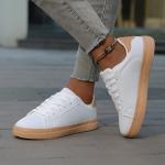 KCM-New white shoes, ladies' high-end casual shoes, leather sports shoes, skateboarding shoes, sports shoes
