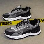 KCM-Men's Casual Sport Shoes Leather Upgraded Spring New Style Waterproof Non-slip Work Shoes Breathable Low Top Rubber Sole