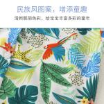 KCM-Boys Floral Printed Clothes Set Summer Sleeve Children's Shirt Top+Pants 2Pcs Kids Holiday Beach Outfit