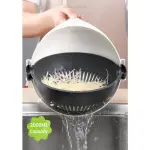 10 in 1 Multifunction Magic Rotate Vegetable Cutter Slicer With Drain Basket Veggie Fruit Shredder Grater Tools Kitchen Gadgets