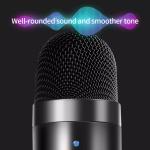 KCM-USB Condenser Microphone for Computer USB PC Microphone Mic Stand POP Filter to Gaming Streaming Podcasting Recording Headphone