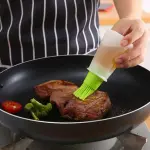 KCM-Silicone Oil Cruet Oil Brush With Bottle Brush, Portable Oil Brushes Liquid Oil Pastry Kitchen Baking Tool, for BBQ