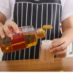 KCM-Silicone Oil Cruet Oil Brush With Bottle Brush, Portable Oil Brushes Liquid Oil Pastry Kitchen Baking Tool, for BBQ