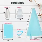 KCM-Piping Bags Cake Decorating Tools Reusable Silicone Pastry Bag Stainless Steel Nozzle Piping Nozzles Pastry Set Baking Tools