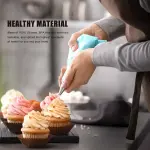 KCM-Piping Bags Cake Decorating Tools Reusable Silicone Pastry Bag Stainless Steel Nozzle Piping Nozzles Pastry Set Baking Tools