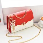 Fashion new women's one-shoulder messenger bag sequins casual exquisite women's bag 4 colors send pendant