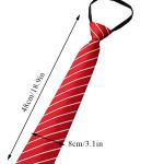 KCM-Lazy Zipper Men's Tie Business Formal Dress Wear Stripe Solid Color Zipper Necktie Wholesale Gifts for Men Slim Skinny Tie