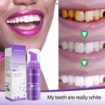 KCM-50ml Teeth Whitening Mousse Deep Cleaning Cigarette Stains Repair Bright Neutralizes Yellow Tones Dental Plaque Fresh Breath