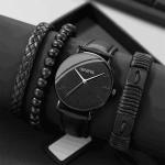 KCM-2023 New Fashion and Leisure Men's sports watch set Personalized and trendy quartz watch