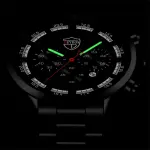 KCM-Fashion Mens Watches Luxury Men Sports Gold Stainless Steel Quartz Wrist Watch Man Business Casual Leather Watch