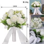 KCM-Bride Bouquet Bridesmaid Holding Flower Rose Valentine's Day Confession Flower Bundle Wedding Holding Flower