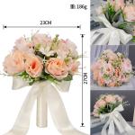 KCM-Bride Bouquet Bridesmaid Holding Flower Rose Valentine's Day Confession Flower Bundle Wedding Holding Flower