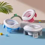 3 in1 Multifunction Children's Pot Portable Baby Training Seat Easy to Clean Travel Toilet Seat Foldable Baby Potty