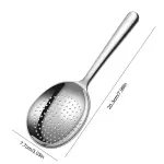 Shared vegetable spoon Household flour spoon Stainless steel short handled large round soup spoon Kitchen supplies